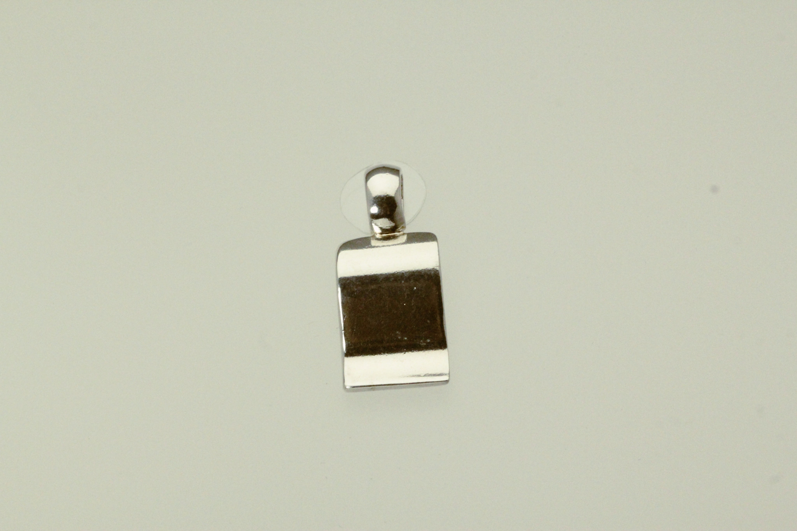 925 Sterling Silver Wave-Like Rectangle Engravabl… - image 1