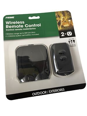 Prime Wireless Remote Control PRIME 2-Outlet Plug-In Wireless Remote Control | eBay