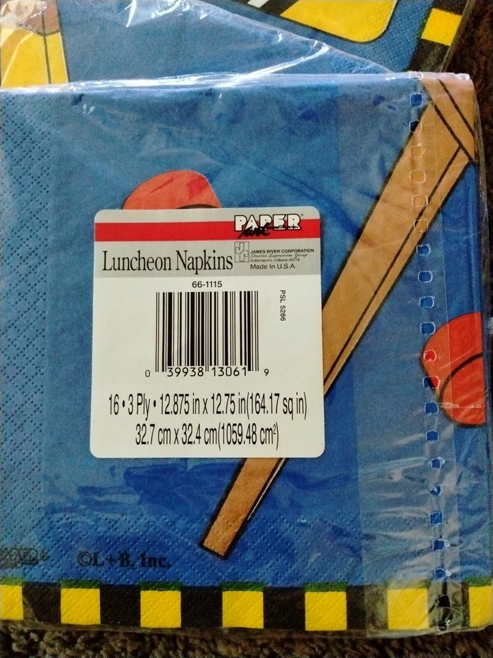 老式冰球派对美国派对盘子和餐巾纸 8 件 — 第 3/4 张图片