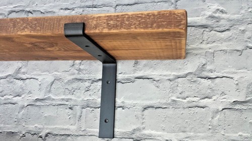 Estantes rústicos industriales para andamios de madera +2 soportes/4,4 - Imagen 3 de 5