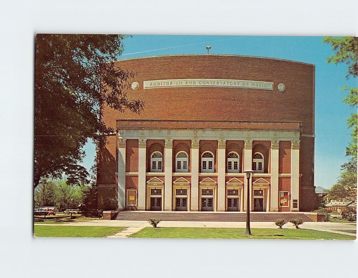 Postcard Auditorium & Conservatory of Music Winthrop College South Carolina