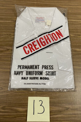 Vtg NOS 1960's Creighton Permanent Press White But