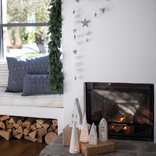 Ruedas cuentos de Navidad decoración 95 cm guirnalda estrellas Navidad decoración de invierno - Imagen 4 de 4