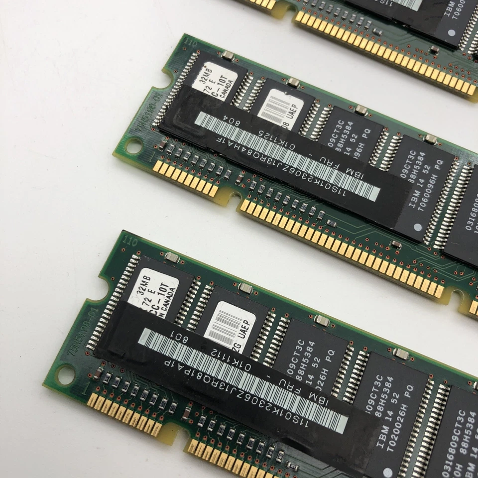 32MB 168-Pin SDRAM DIMM PC66 Memory 4x72 IBM Fru 01K1112 ECC PC-66 - Image 4 of 4