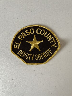 El Paso County Deputy Sheriff Colorado Patch | eBay