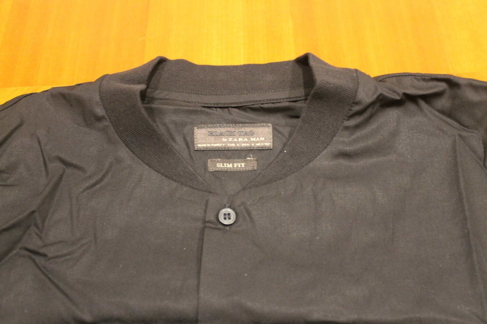 ZARA MAN SHIRT WITH BAND NECK 3717/400 | BLACK TAG | L | NEW! LAST image 6