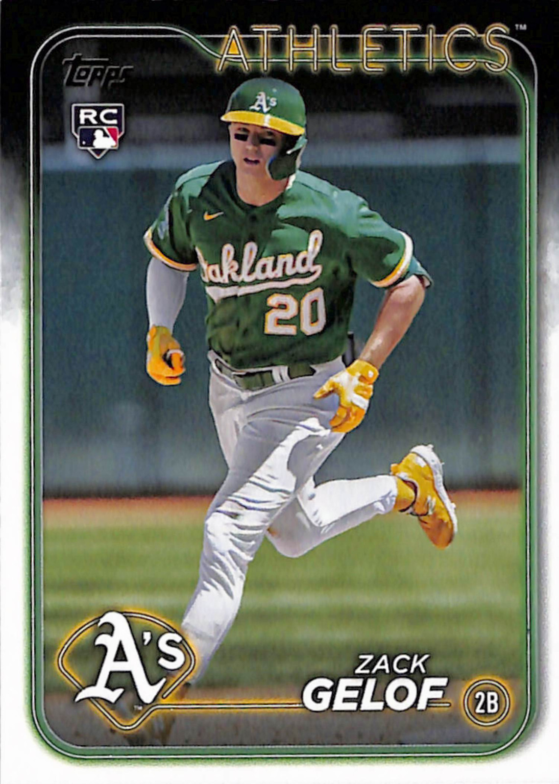 2024 Topps Series 1 #166 Zack Gelof Oakland Athletics Rookie RC