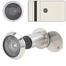 200 Degree Wide Viewing Angle Door Viewer Security Peek Peephole w/Privacy Cover