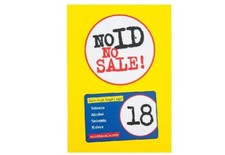 No ID NO SALE TOBACCO SHOP Signs STICKERS POSTERS SHOP RETAIL Pub Bar Licensing