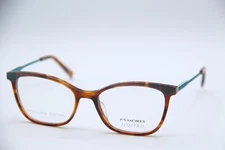 NEW MOREL NOMAD 40169N TV12 BROWN TORT TEAL AUTHENTIC DESIGNER EYEGLASSES 52-17