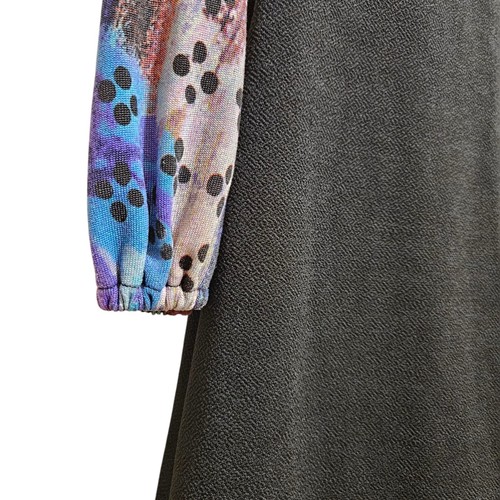 Sacha Drake Size 8 Long Sleeve Blue Black Dress Australia - Picture 5 of 9