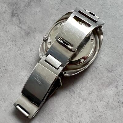 Seiko 5 Sports 7019-7050 Vintage Day Date Blue Silver 21j