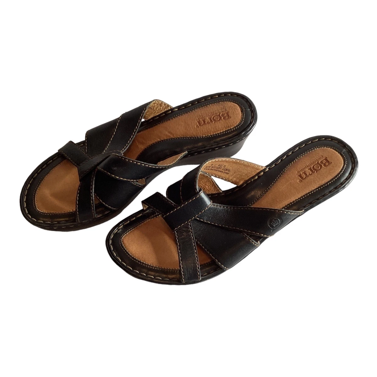 Born black 2025 leather sandals