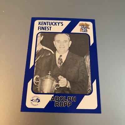 ADOLPH RUPP 1989 Kentucky's Finest Basketball Card # 35 / NICE | eBay