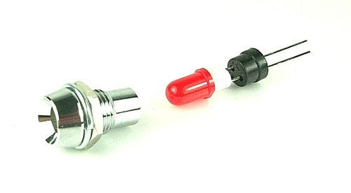 LED BEZEL Lamp Holder for 5mm LEDs, Choice of 3 LED Colors - New! - Picture 9 of 11