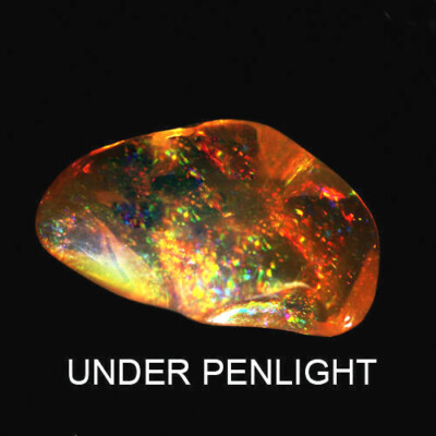8.19CTS Wonderful Multi Color Mexican Fire Jelly Opal Tumbles Natural Gemstone