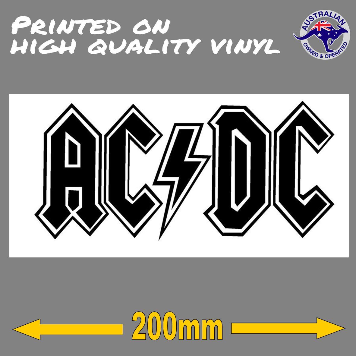 ACDC STICKER 200mm decal | eBay