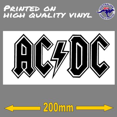 ACDC STICKER 200mm decal | eBay Australia