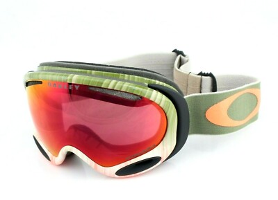 OAKLEY A FRAME 2.0 Wet Dry Olive Orange PRIZM Ski Goggle