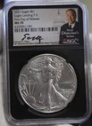 2021 US Silver Eagle $1 Type 2 FDOI NGC MS70 Moy Signed Director's Series