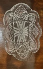 Vintage Anchor Hocking Star of David Oval Relish Dish or Tray