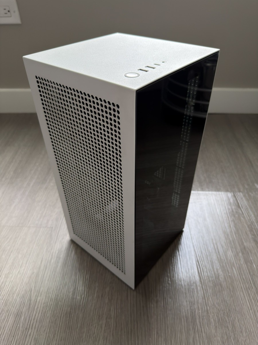 NZXT H1 V2 White SFF MINI-ITX Case (Gen 4 Riser Cable & Noctua NF
