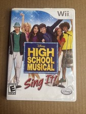 Disney High School Musical Sing It! Nintendo Wii Video Game Complete In Box CIB