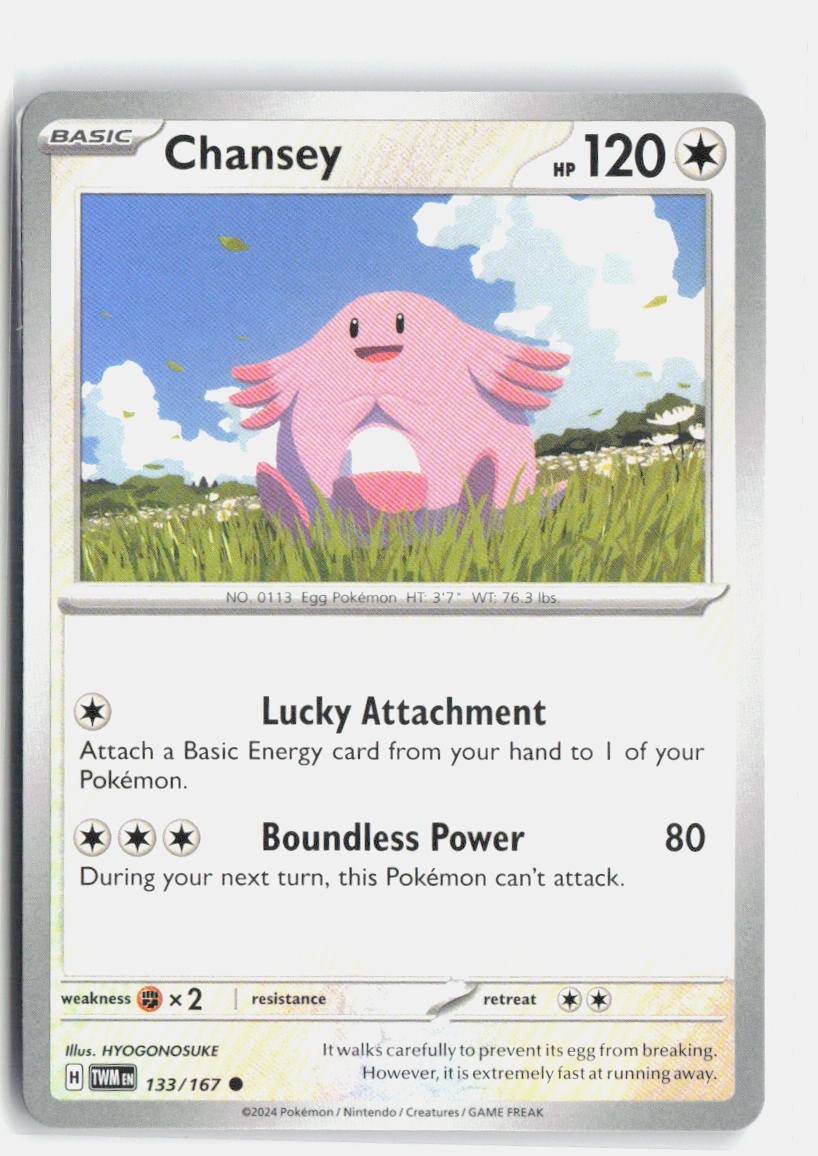 Chansey 133/167 Common Normal TWM NM