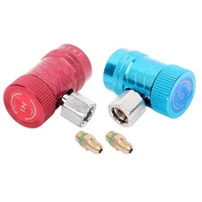 New Refrigerant Connector Air Conditioner Replacement Adapter fits R1234yf 2PCS