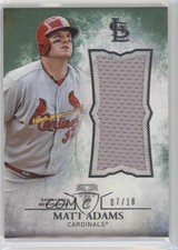 2015 Topps Triple Threads Unity Single Jumbo Relics Emerald 7/18 Matt Adams 0s3
