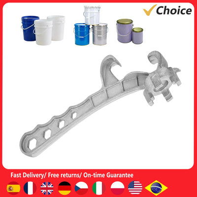 Multi Function Bucket Opener Aluminum Alloy Labor Saving Bung Wrench Barrel Lid