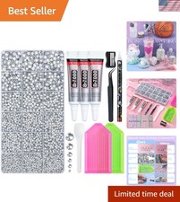 32000 Pcs Sliver Clear Rhinestones Kit - Ultimate DIY Bedazzling Set