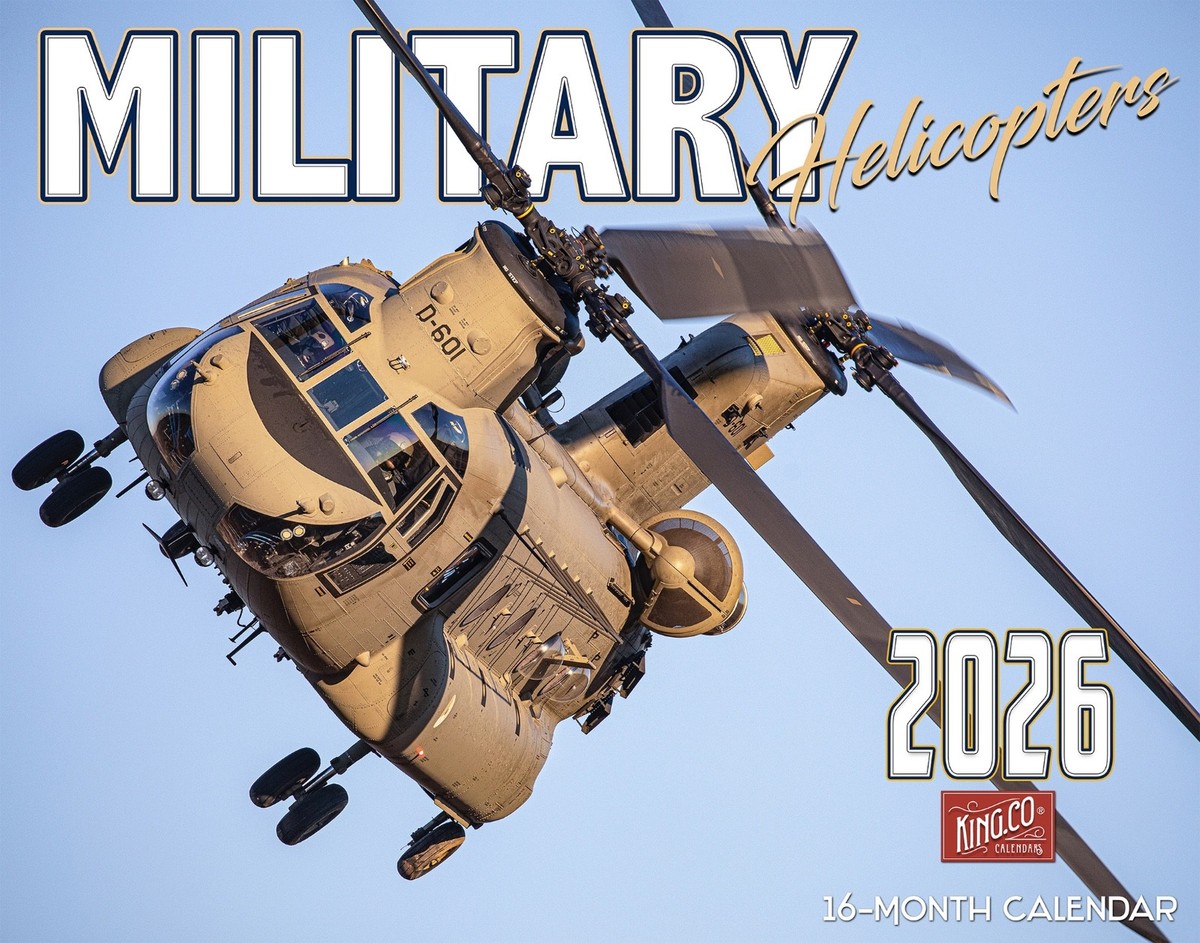 2026 Military Helicopters Wall Calendar 16-Month XL | FREE 2026 Military Helicopters Wall Calendar 16-Month XL | FREE