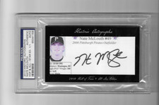 NATE MCLOUTH 2010 HISTORIC AUTOGRAPHS HOF & ALLSTAR CUT SIG 1/1 PSA/DNA AUTH JG