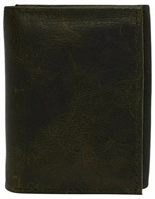 Real Cowhide Leather Wallets for Men RFID Blocking Slim Trifold Wallet with ID &