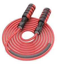 CRHOEIQ Jump Rope for Fitness, Weighted Jumprope for Women Workout, Adjustabl...