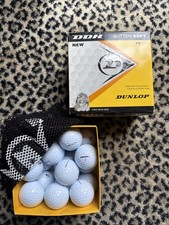 Early 2000s Dunlop DDH Butter Soft Golf Balls 18 Count Original Box Mesh Bag NOS