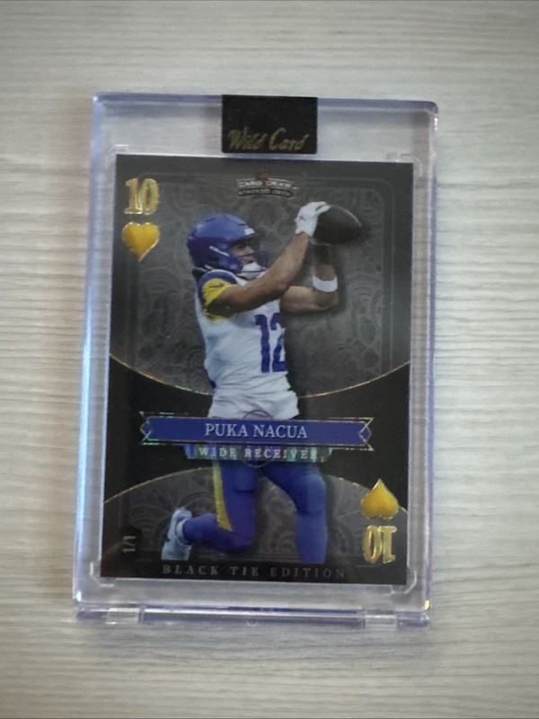 Puka Nacua Black Tie 10 of Hearts 1/1 Wild Card!