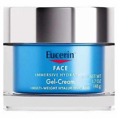 Eucerin Immersive Hydration Face Gel Cream with Hyaluronic Acid, 1.7 oz, NO BOX
