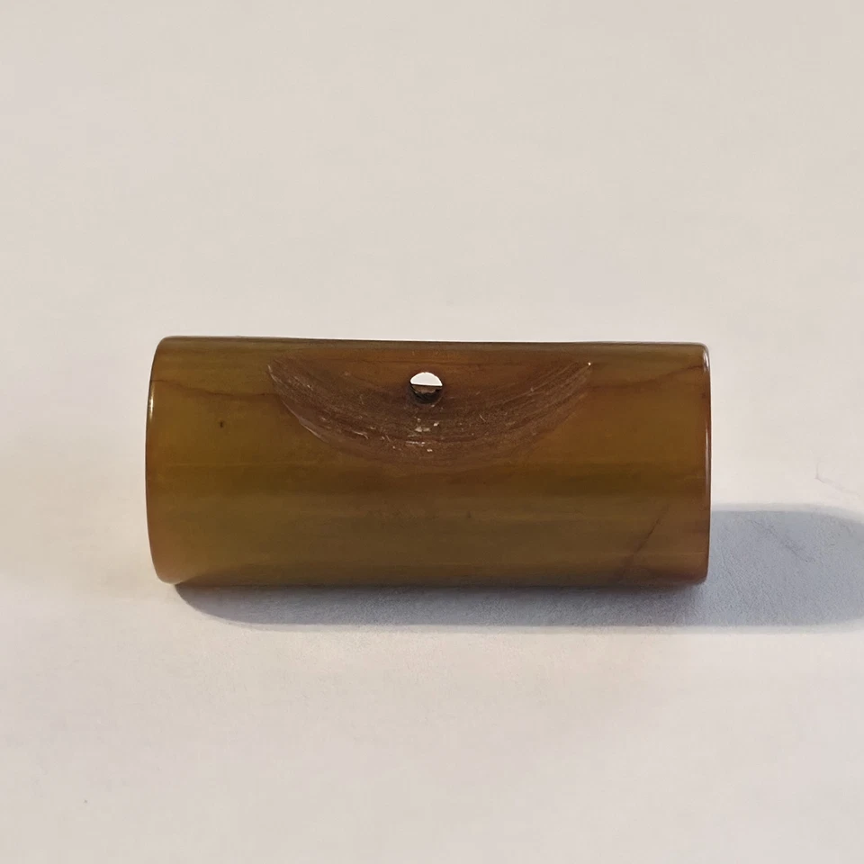 Vintage Toggle Buttons Carmel Brown Swirl Bakelite Design Plastic 12.7mm  4 Pcs - Image 3 of 4