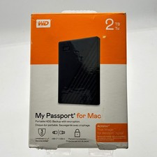 WD My Passport for Mac 2TB External Hard Drive New