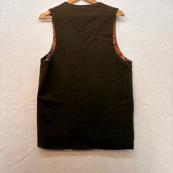 Handmade Women's Vest Vintage 70's Reversible Animal Print/ Faux Suede Sz M/L - Image 3 of 4