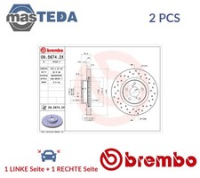 0956742X BREMSSCHEIBEN SATZ VORNE BREMBO 2PCS NEU OE QUALITÄT