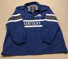 Kentucky Wildcats Franchise Club Blue 1/4 Zip Jacket Bluegrass State 4XL 4XG