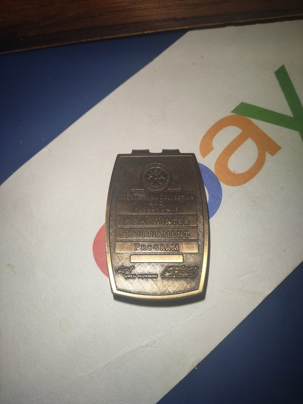 Greg Norman Reebok PGA Winter Tour Money Clip Large Size