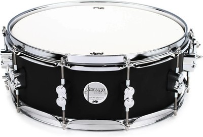 PDP by DW 14'' CONCEPT MAPLE 10-PLY SNARE DRUM in SATIN BLACK for YOUR SET! L916
