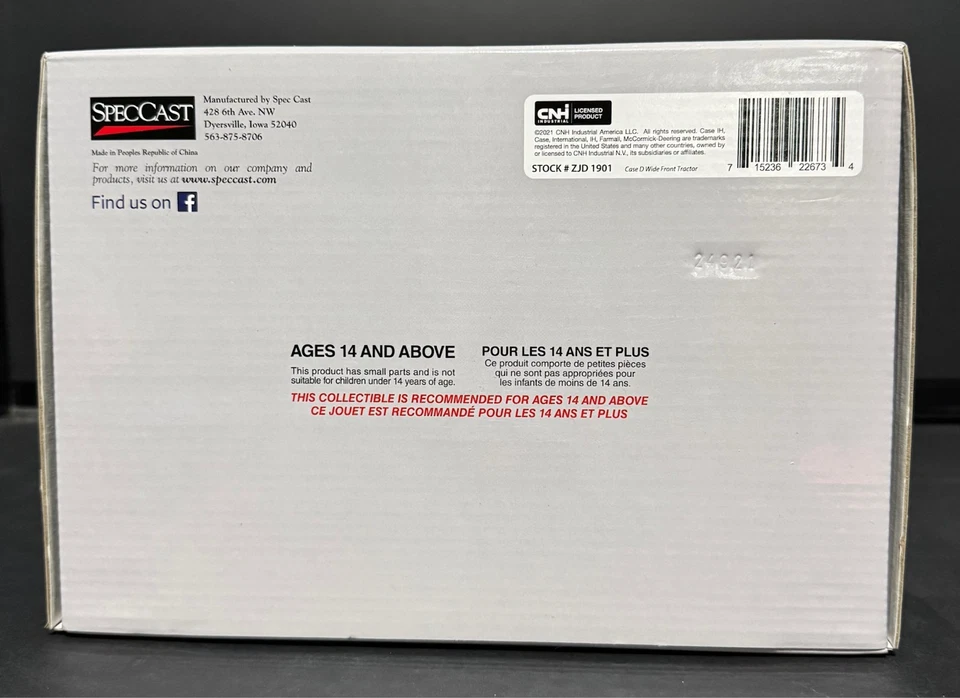 SpecCast Collectables Case Highly Detailed Model D Wide Front Tractor - Image 4 of 4