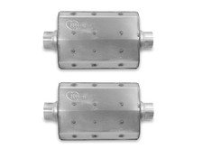 Hooker Aero Chamber Muffler 3 Center In Out 14 Body Length 21506hkr - Qty 2