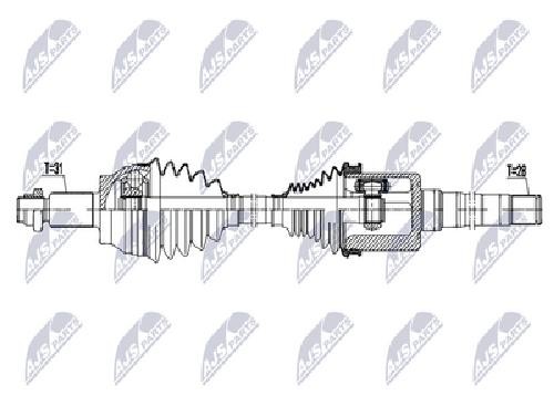 Original NTY Drive Shaft NPW-LR-031 For Jaguar Land Rover