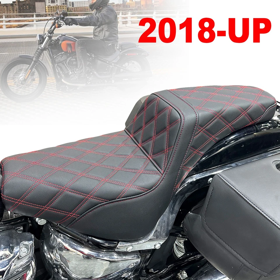 For 2018-up Harley Street-Bob FXB FLHCS 114 Softail Two-Up Driver Passenger Seat Foto 2 de 4